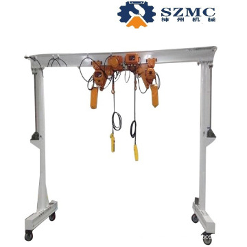 Height Adjustable Light Weight Duty Aluminum Portable Mobile Mini Indoor Small Gantry Crane Price